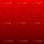 Red Floral Vector Background